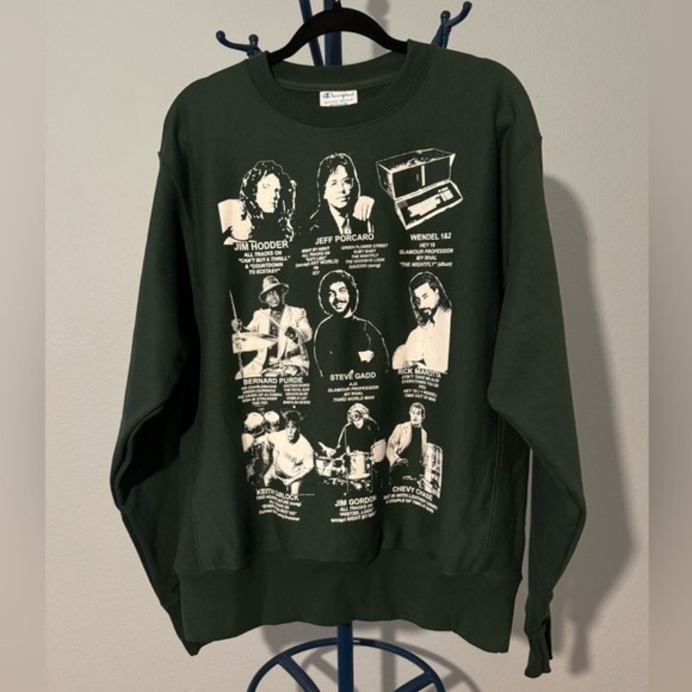 NWT Double Wonderful x Steely Dan Drummers Champion Sweatshirt Men’s Medium